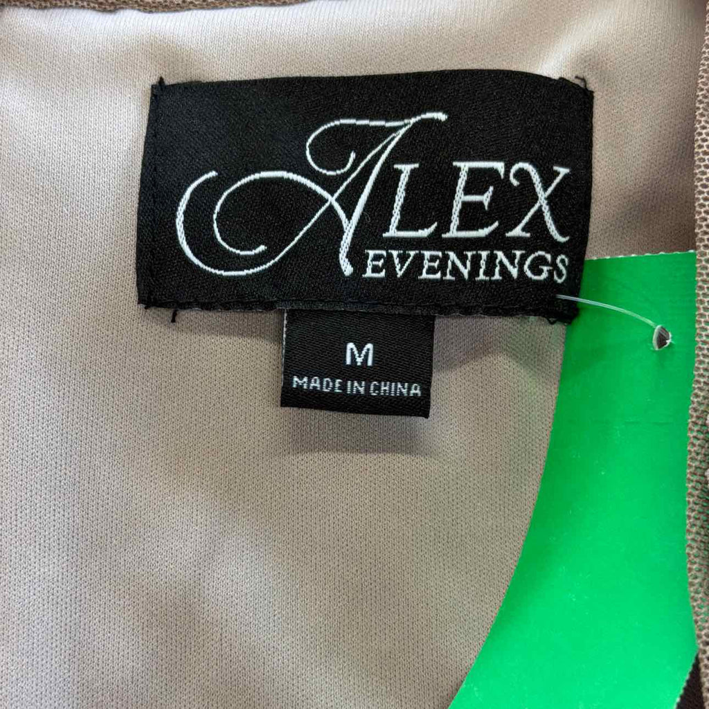 Alex Evenings Women's Soutache Lace 3/4-Sleeve Top - Mink