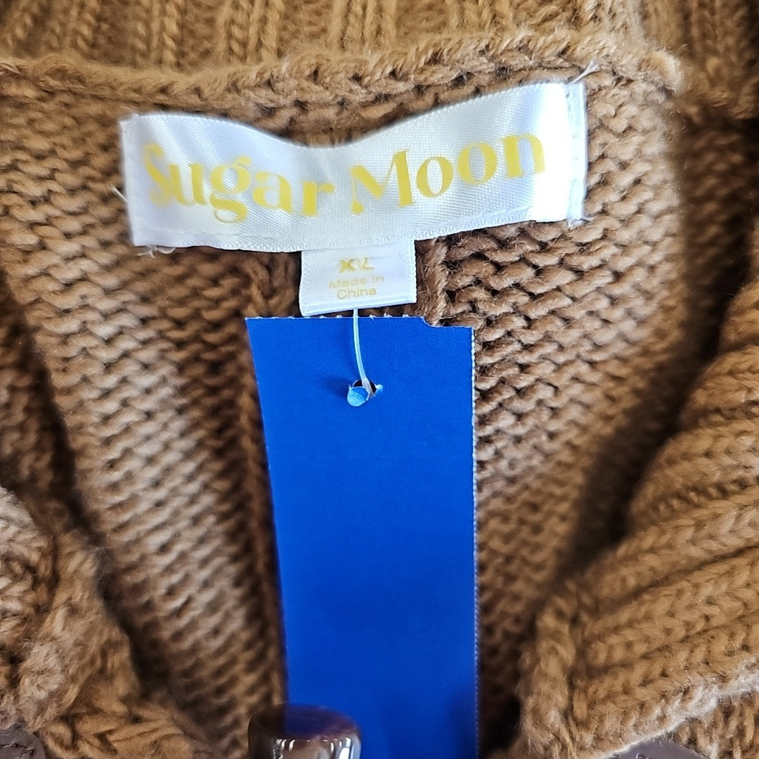 Sugar Moon Size XL Brown Sweater