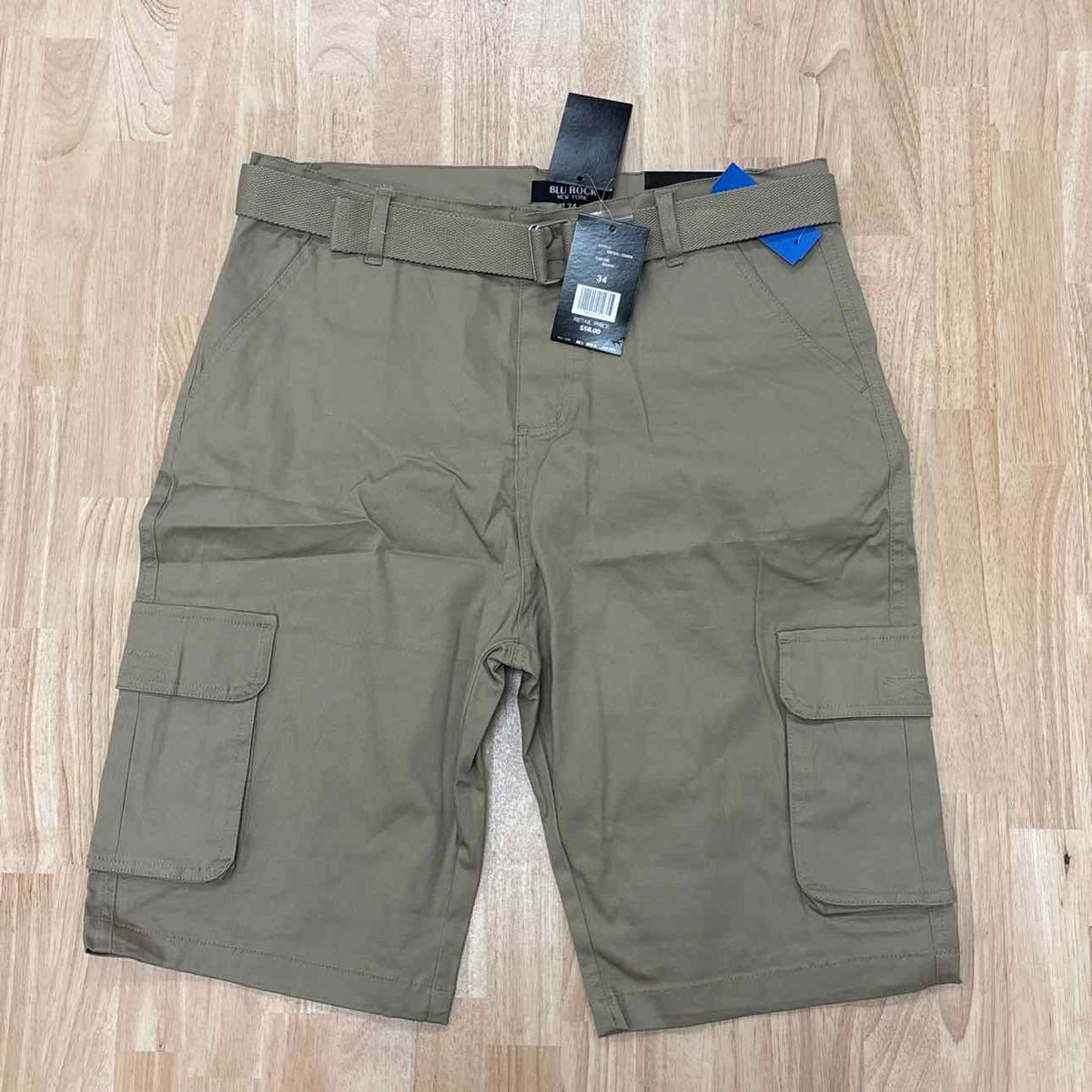 Blu Rock Men's Size 34 Khaki MENS Shorts