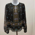Loft Size L Black Preloved Blouse LS