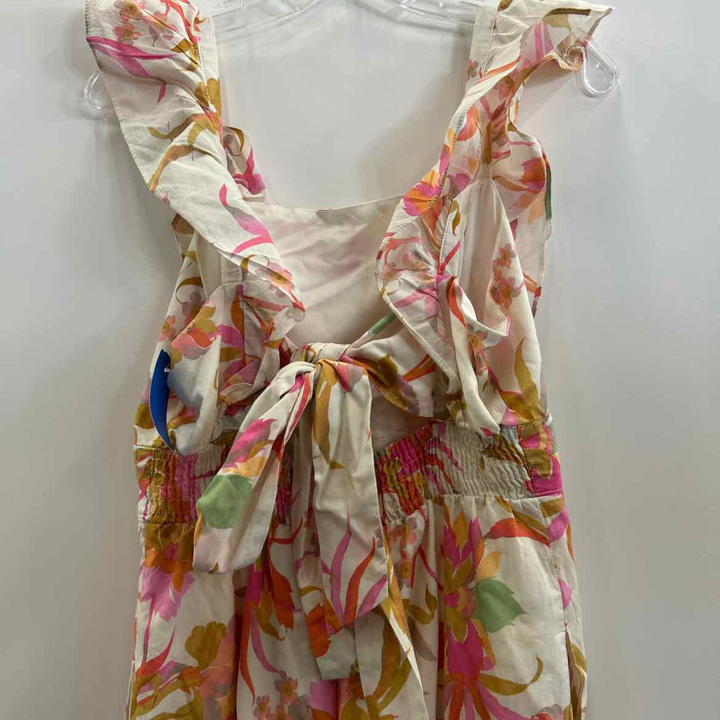 Taylor Size 10 White Pink Preloved Dress