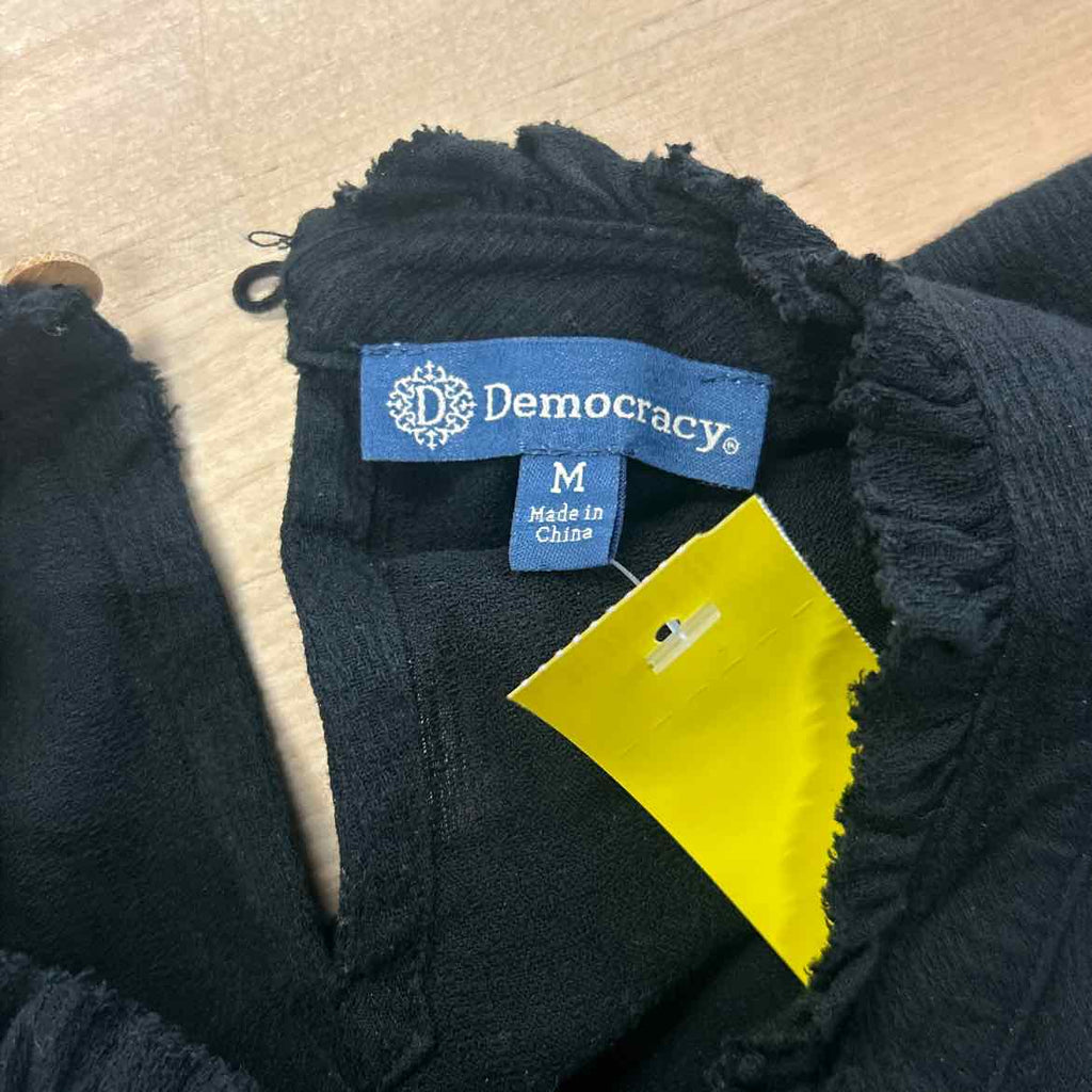 Democracy Size M Black/White Blouse