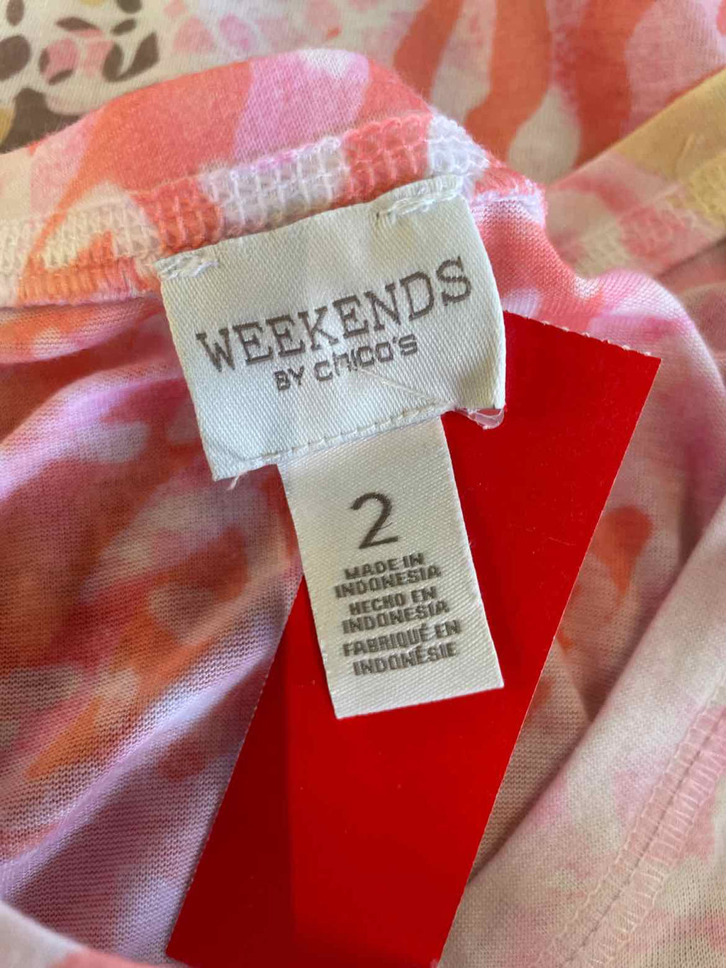 Chico's Size 2 Pink Knit Top