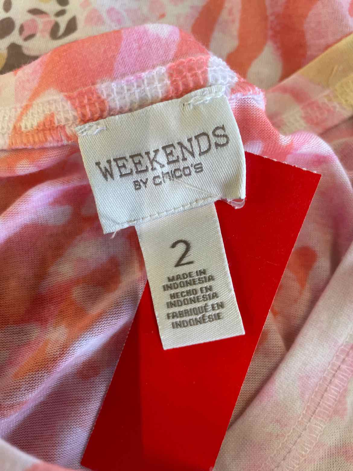 Chico's Size 2 Pink Knit Top