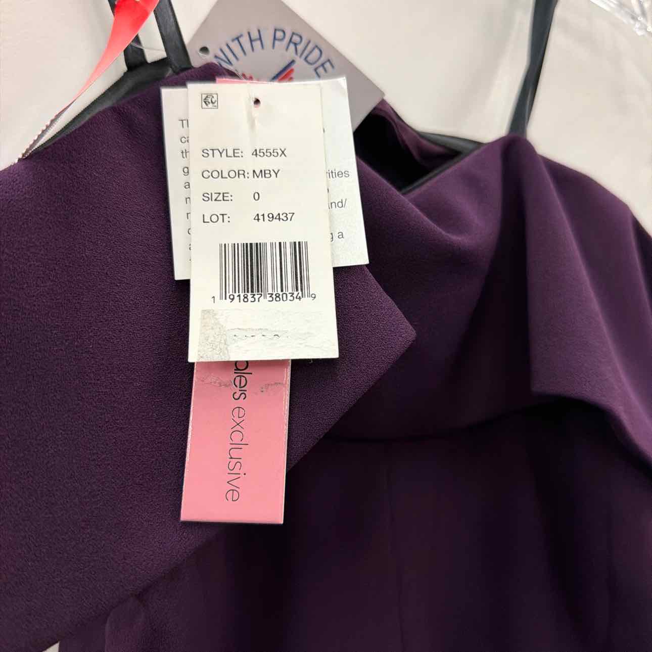 Aqua Formal Size 0 Purple New Dress