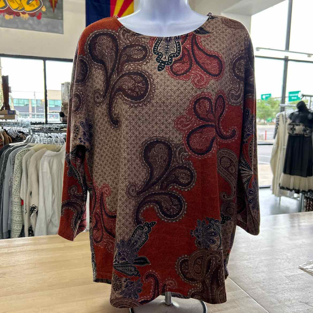 Leo &  Nicole Size M Multi-Color Preloved Blouse