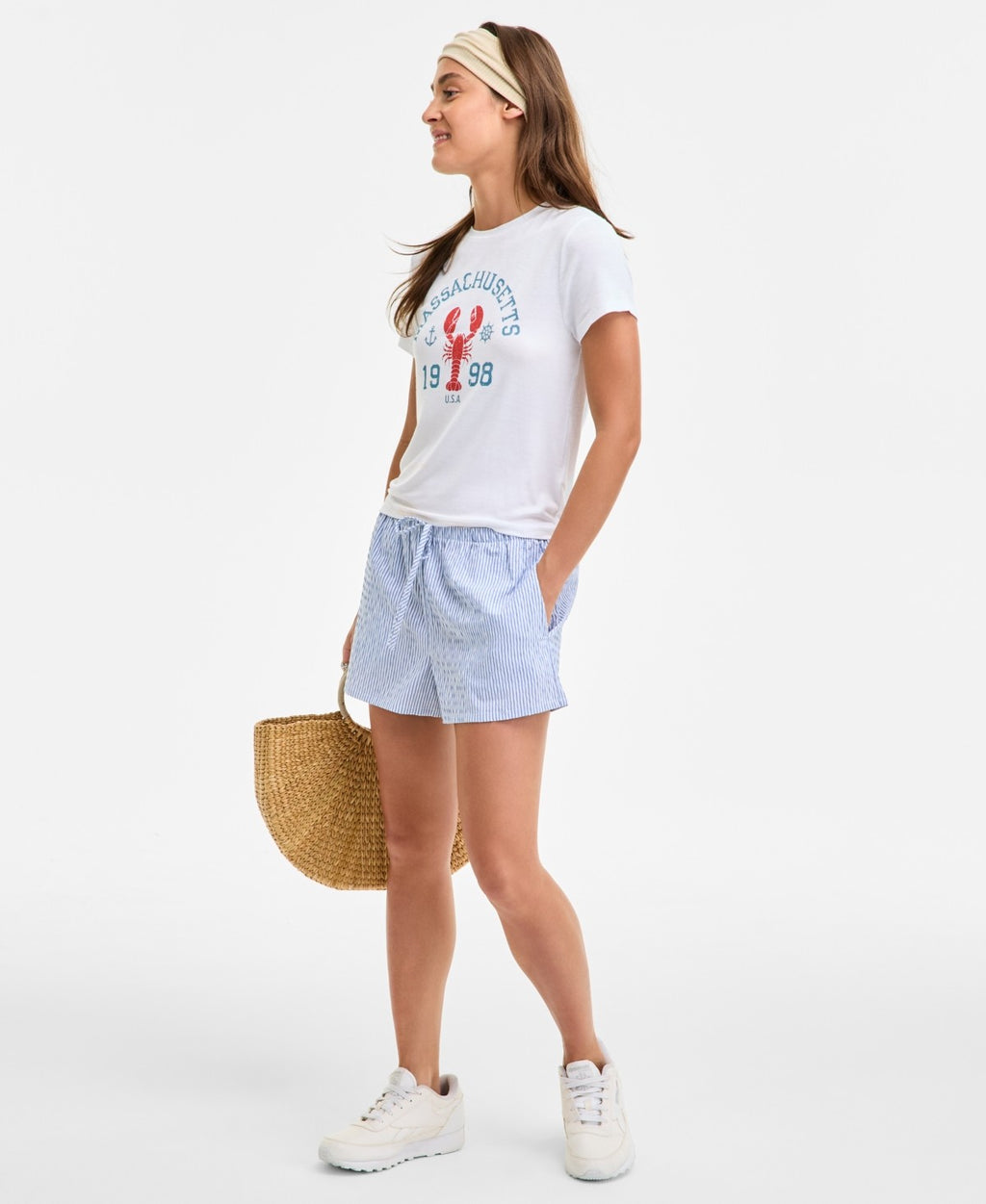 Rebellious One Size M Lobster Graphic T-Shirt - White Lobster