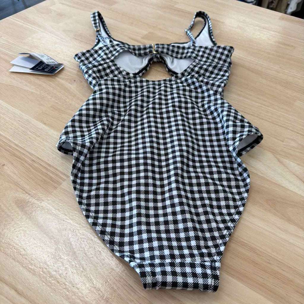 Salt + Cove Juniors' Cutout Plaid One-Piece Swimsuit