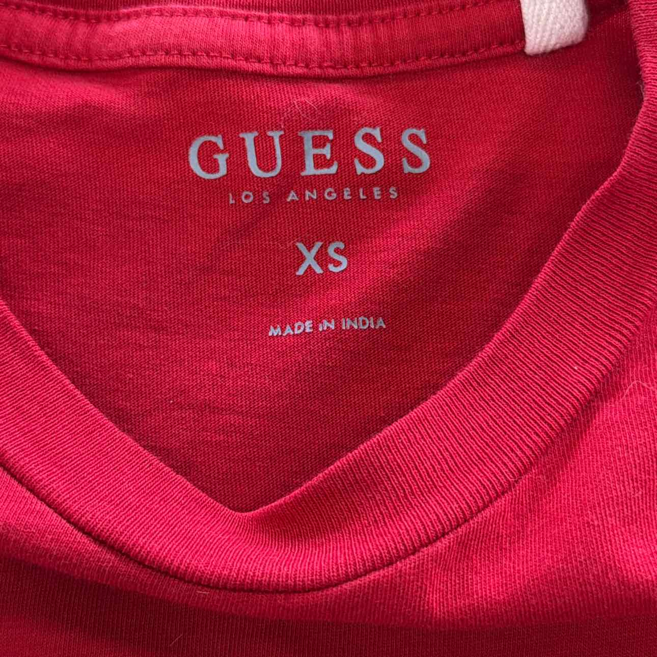 Guess Size XS Red Preloved MENS T-shirt