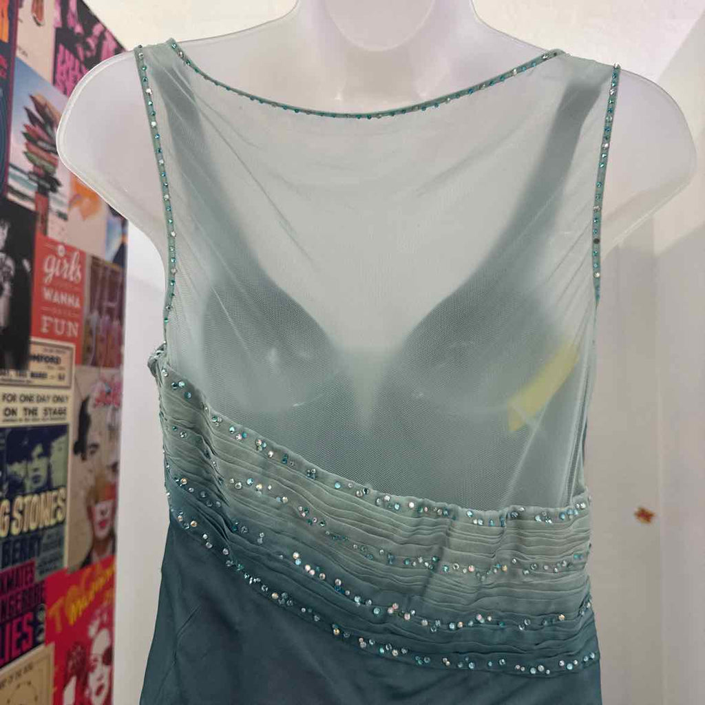 Alberto Makali Size 4 Blue Dress