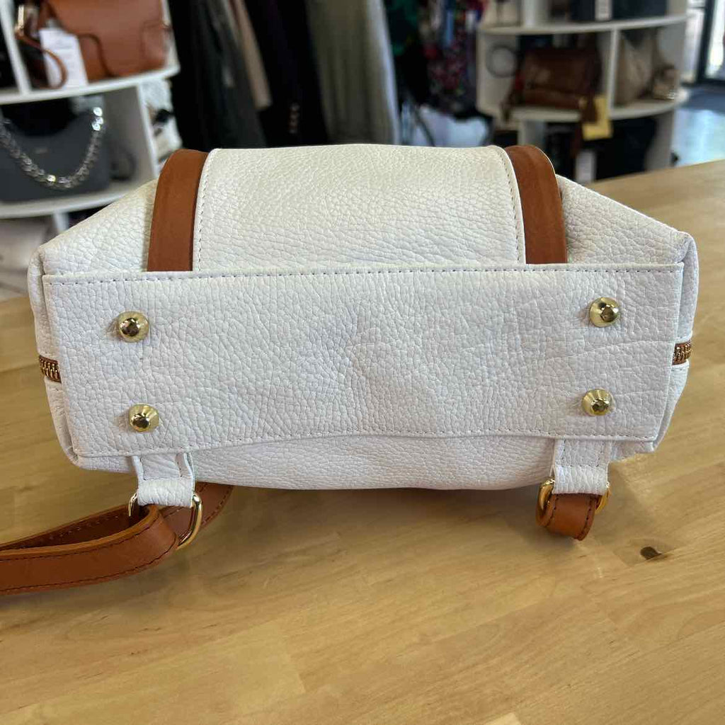 Valentina White Leather Preloved Handbag