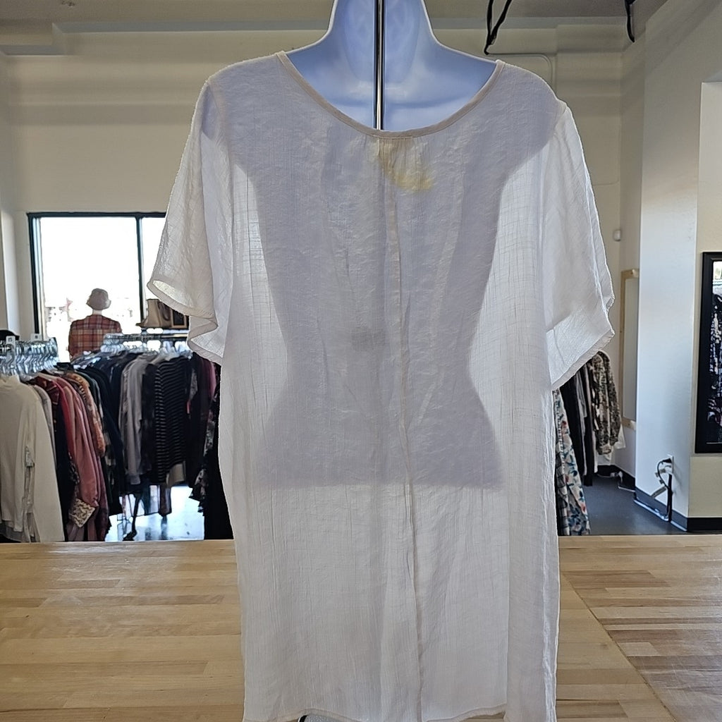 Indigo Rose Size 2X White Blouse