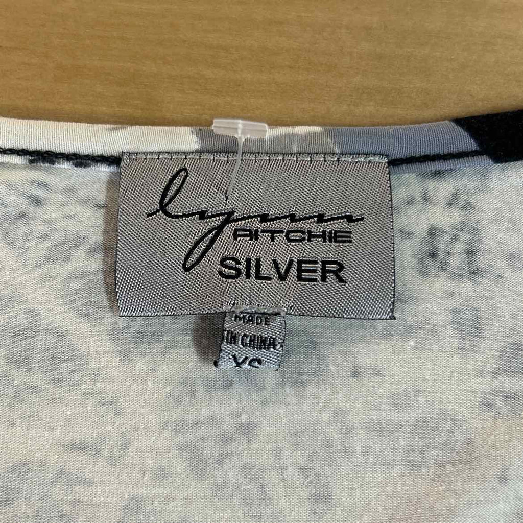 Lynn Ritchie Size XS Black Gray Preloved Tunic