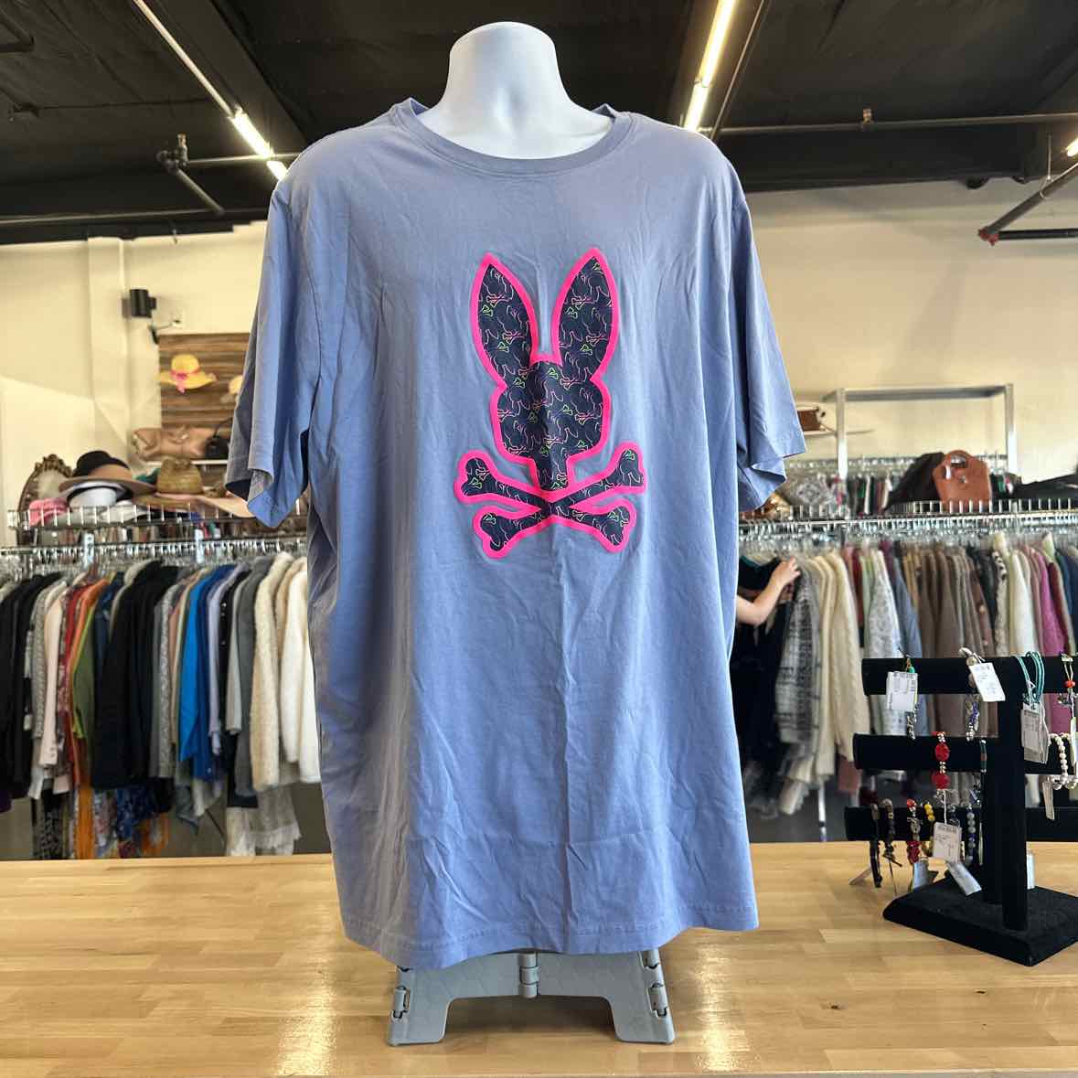 Psycho Bunny Size 3XL Purple MENS T-shirt