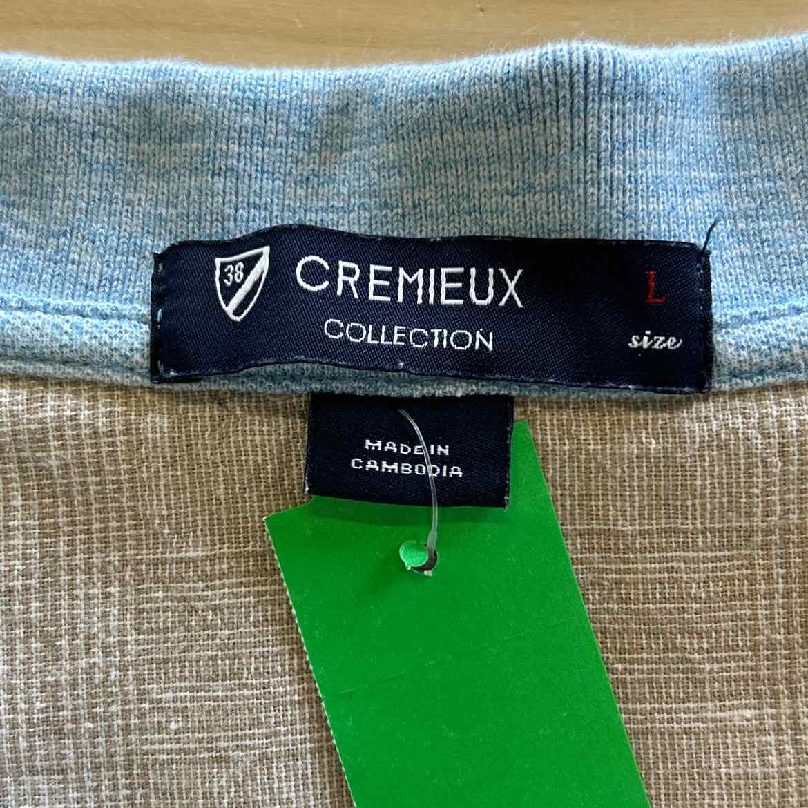 Cremieux Size L Blue Preloved MENS Polo
