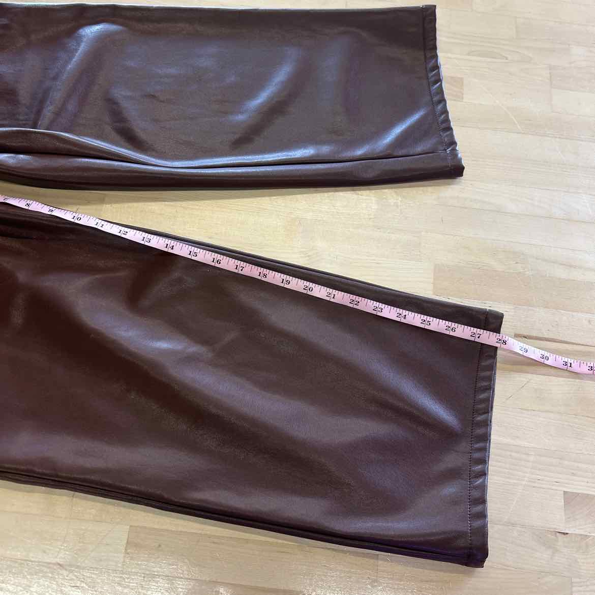 Bar III Size 6 Brown Leather Preloved Pants