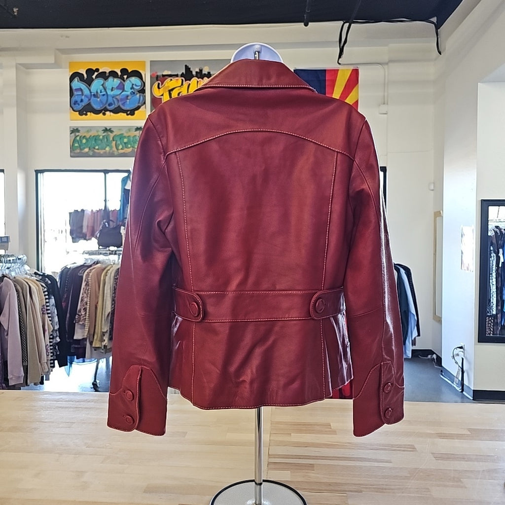 Wilsons Leather Size M Red Used leather jacket