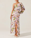 Astr the Label Women's Sandersonia One-Shoulder Maxi Dress - Pink Floral