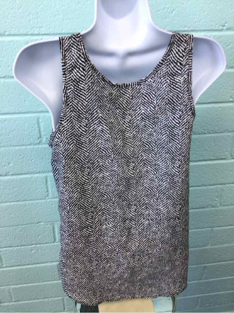 Michael Kors Size 8 BLACK & WHITE Tank