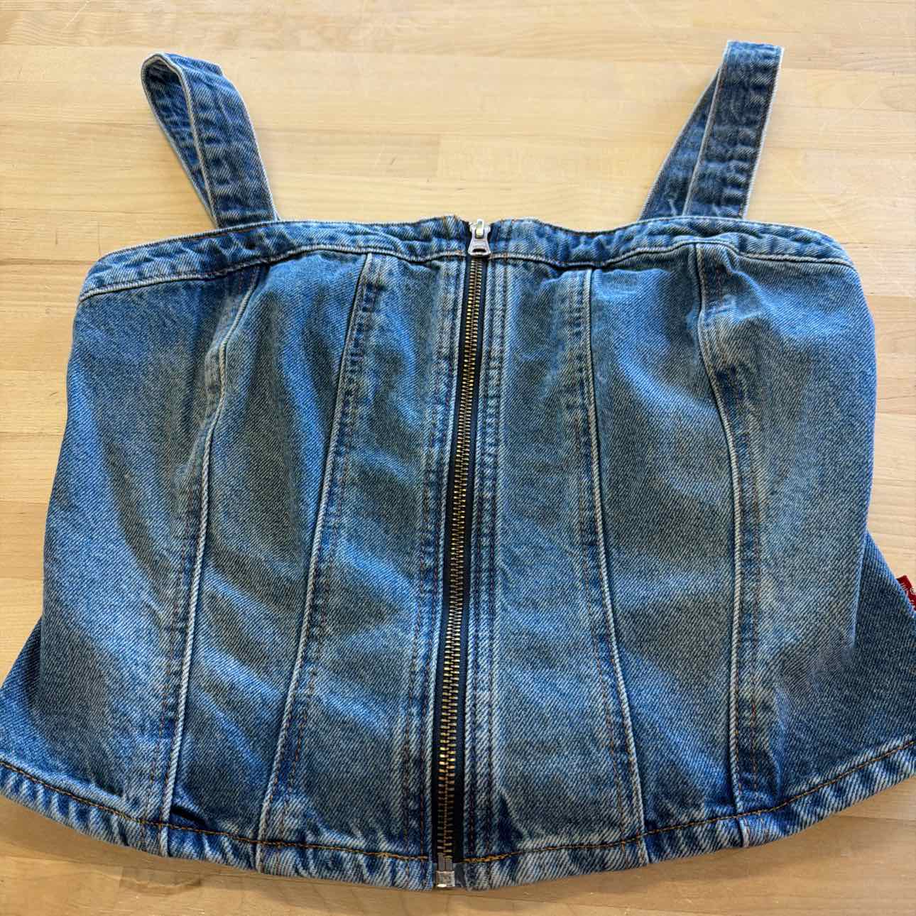 Levi's Size M Blue Denim Preloved Tank