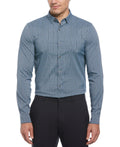 Perry Ellis Men's Slim-Fit Stretch Glen Plaid Button-Down Shirt