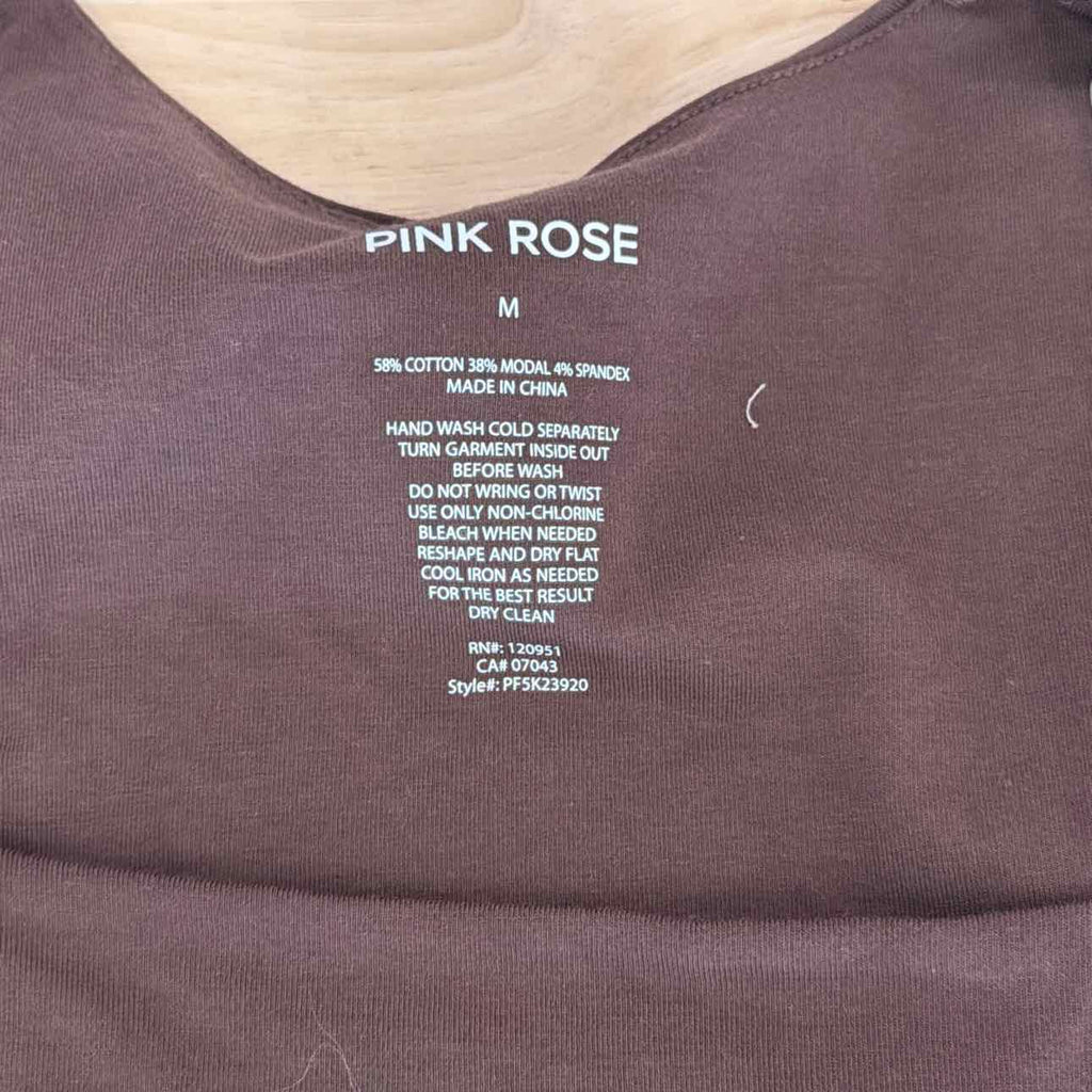 pink rose Size M Brown New Longsleeve