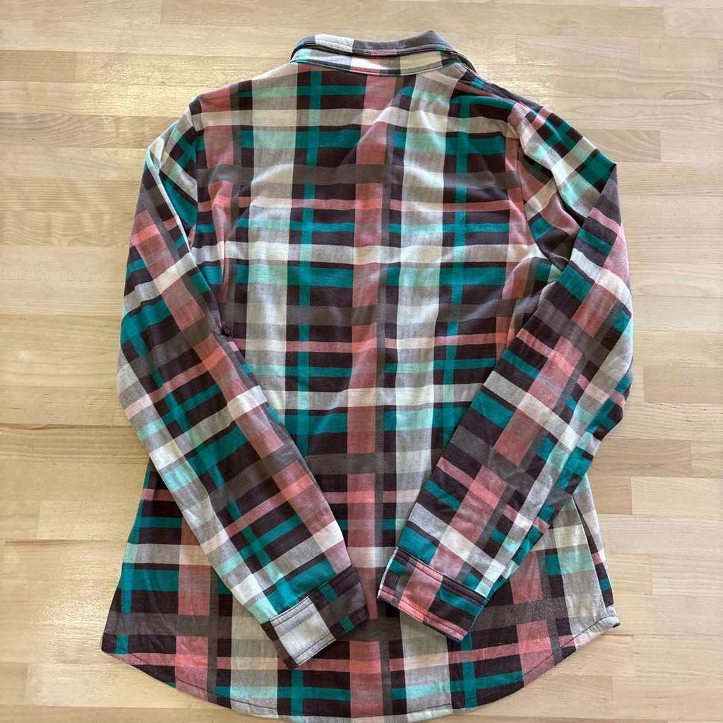 Bella D Size M Brown/Pink flannel