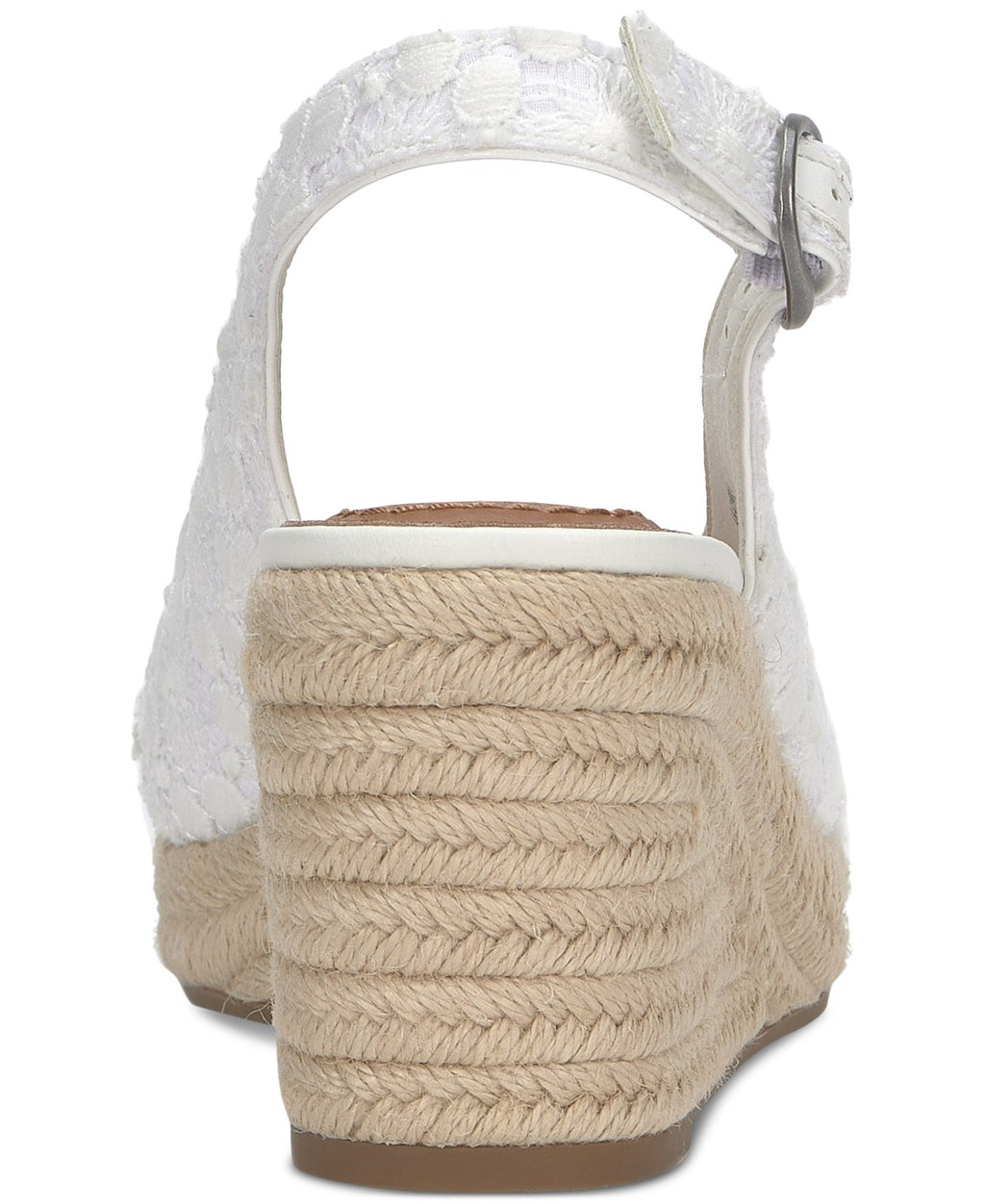 Lucky Brand Size 9.5 Cyrila Floral Slingback Peep-Toe Espadrille Wedge Sandals