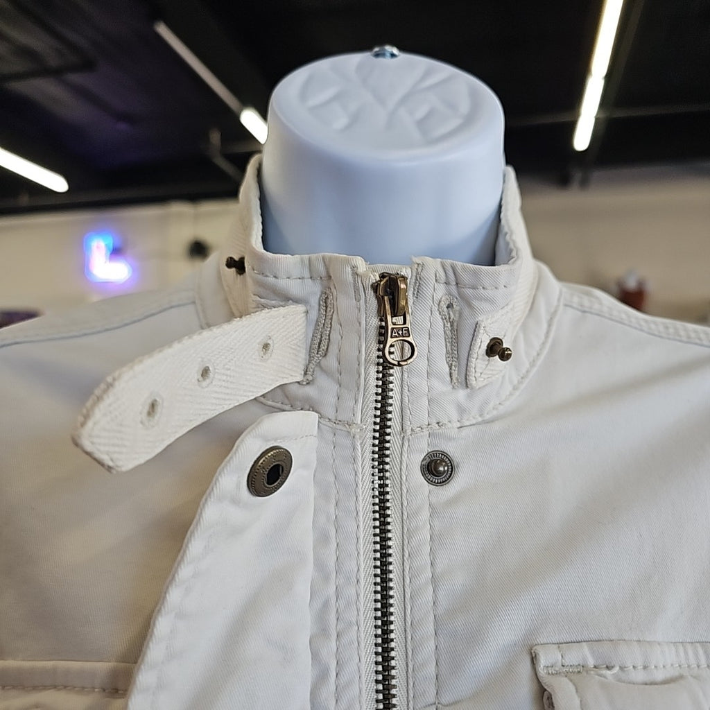 Abercrombie Size M White Jacket