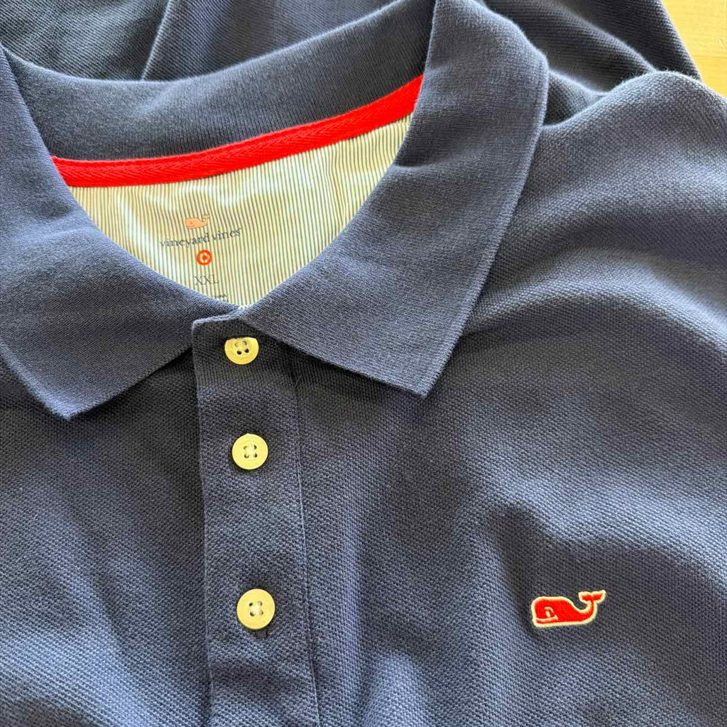 Vineyard Vines Size XXL Blue Preloved MENS Polo