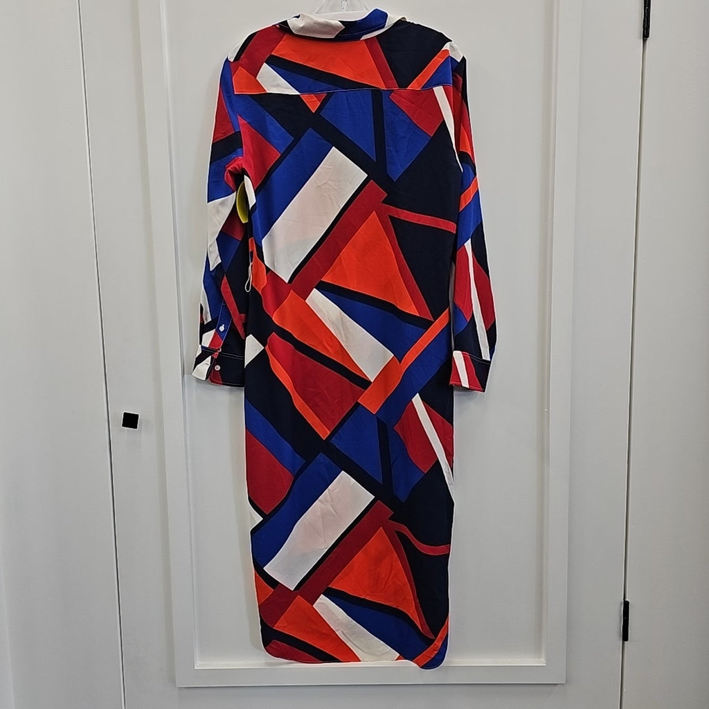 Ralph Lauren Size 8P Blue/Red Dress