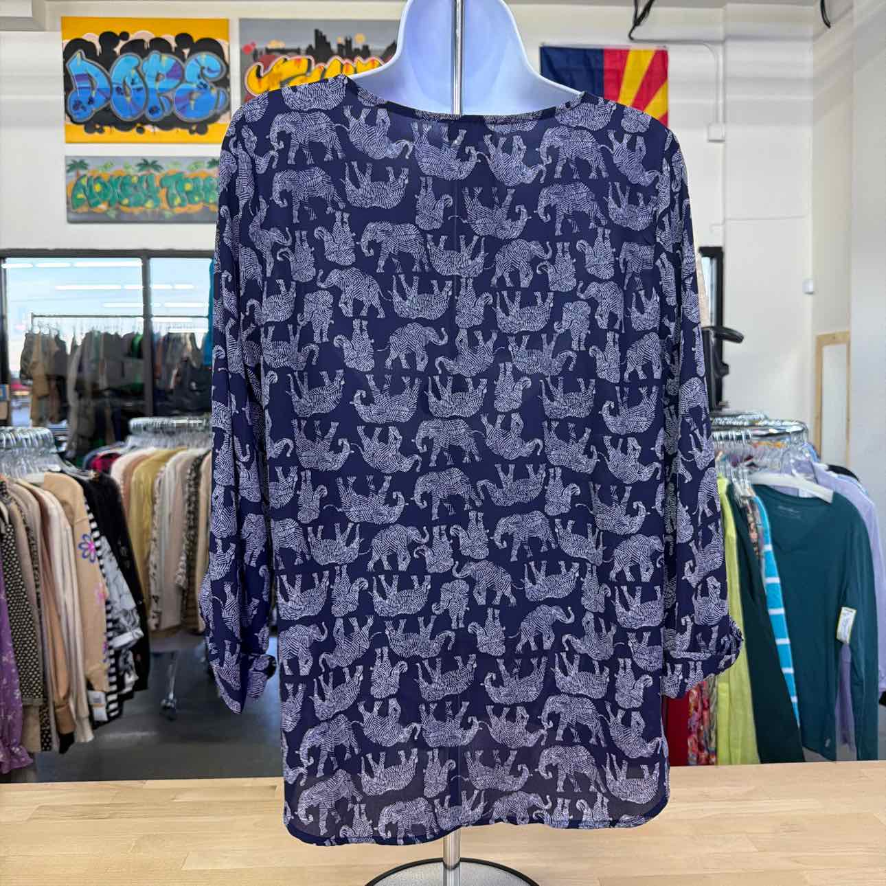 MIX Size S Blue Preloved Blouse