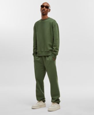 Mode of One Men's Relaxed-Fit Fleece Sweatshirt, Created for Macy's - Black Fore