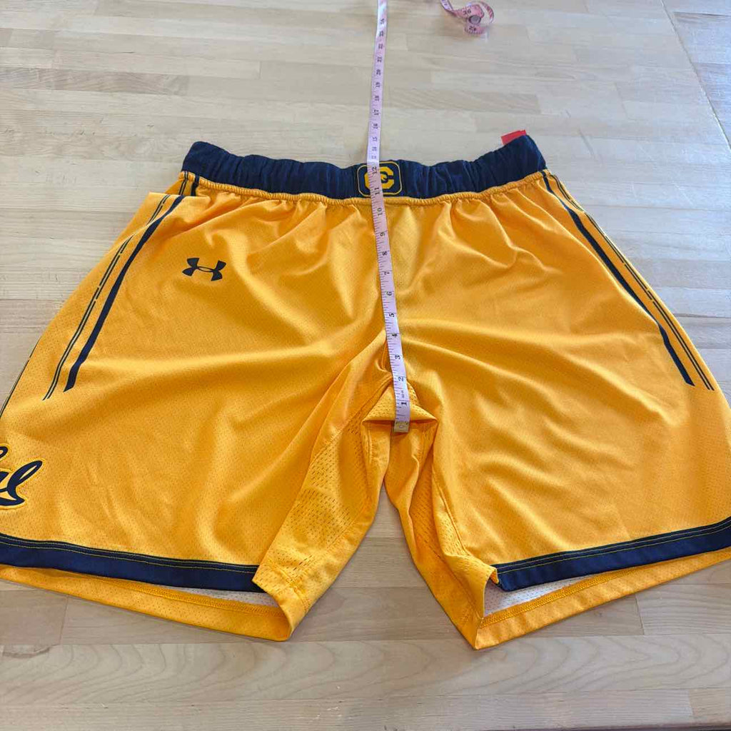 Under Armour Size L Yellow MENS Athletic Shorts