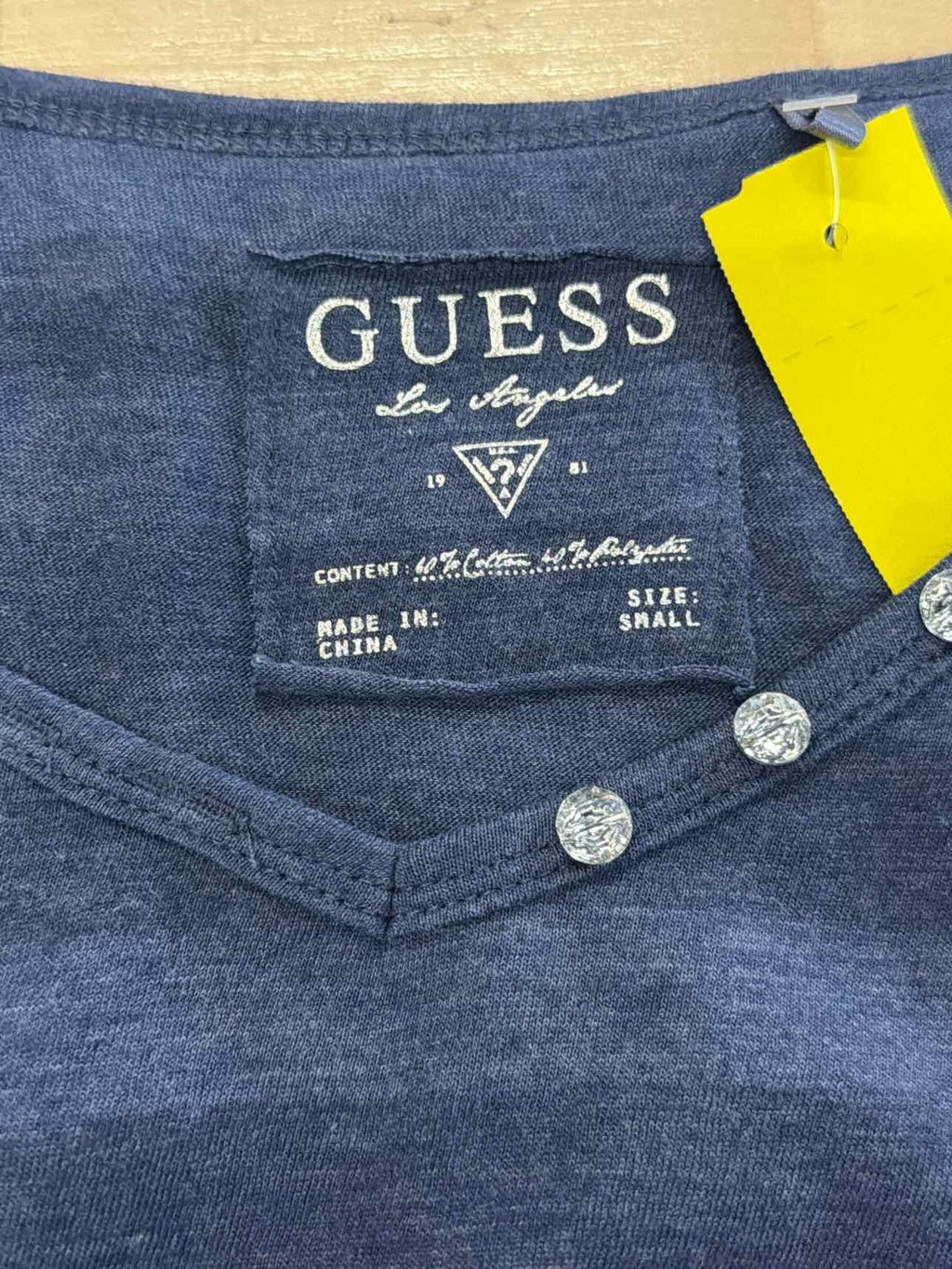 Guess Size S Blue Long Sleeve