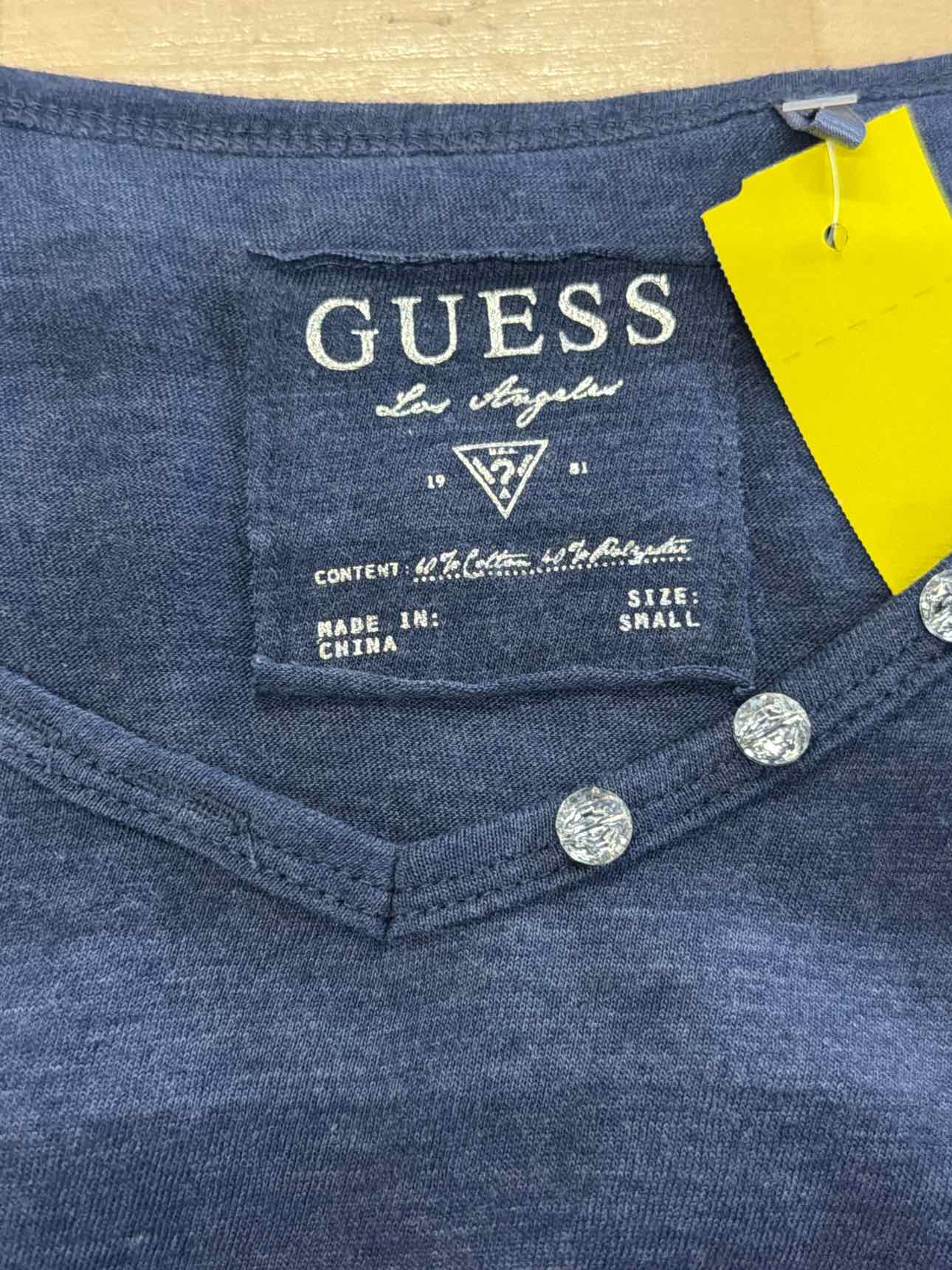 Guess Size S Blue Long Sleeve
