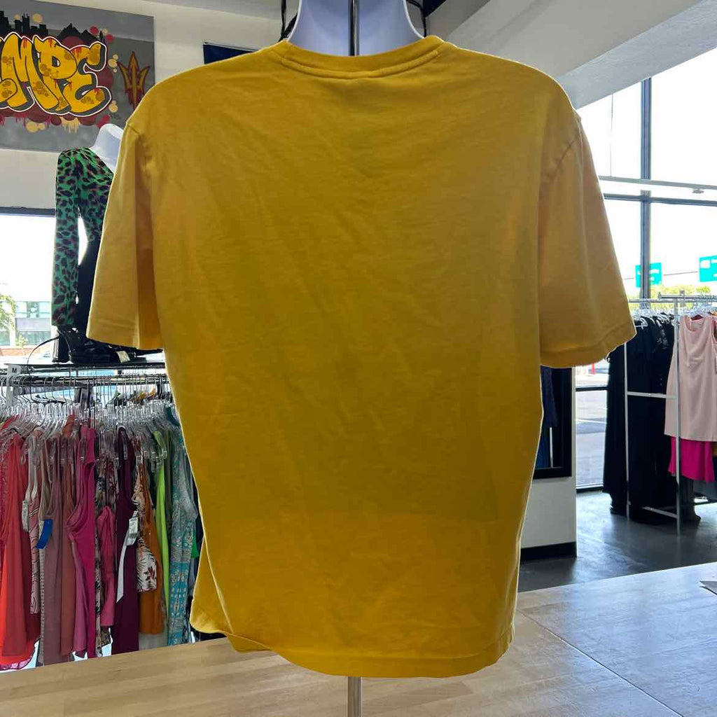 Adidas Size M Yellow Preloved T-Shirt SS
