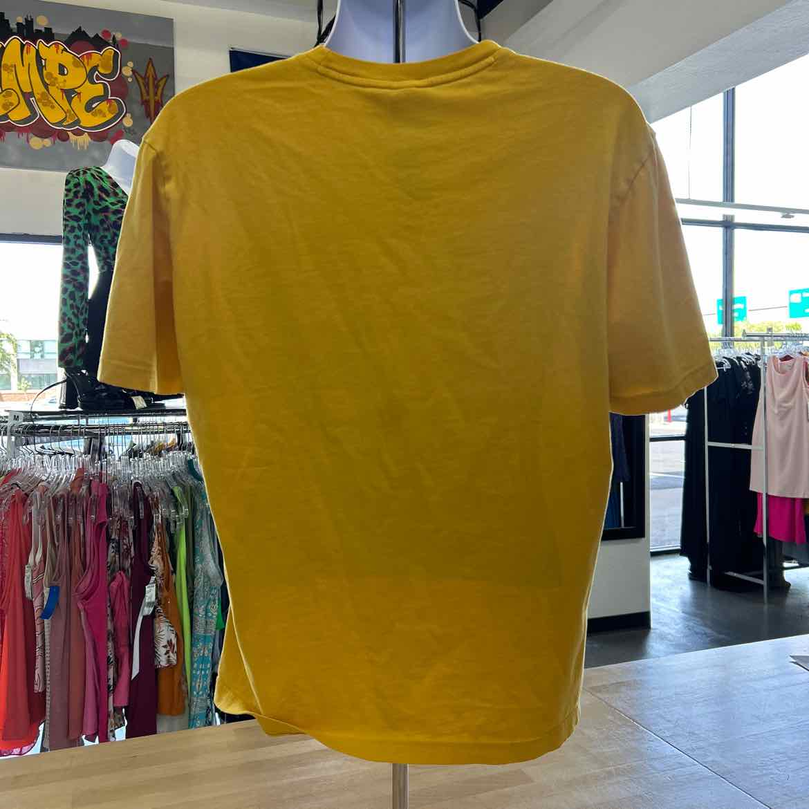 Adidas Size M Yellow Preloved T-Shirt SS