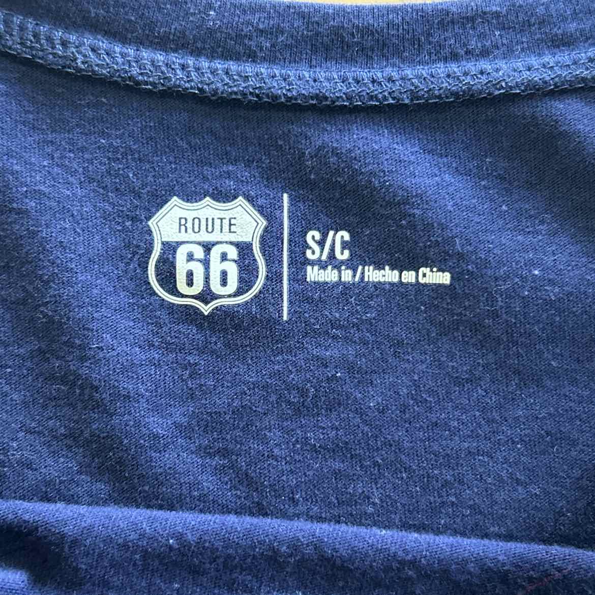Route 66 Size S Navy T-shirt