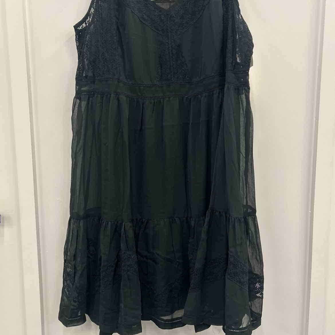 Lucky Brand Size XL Black New Dress