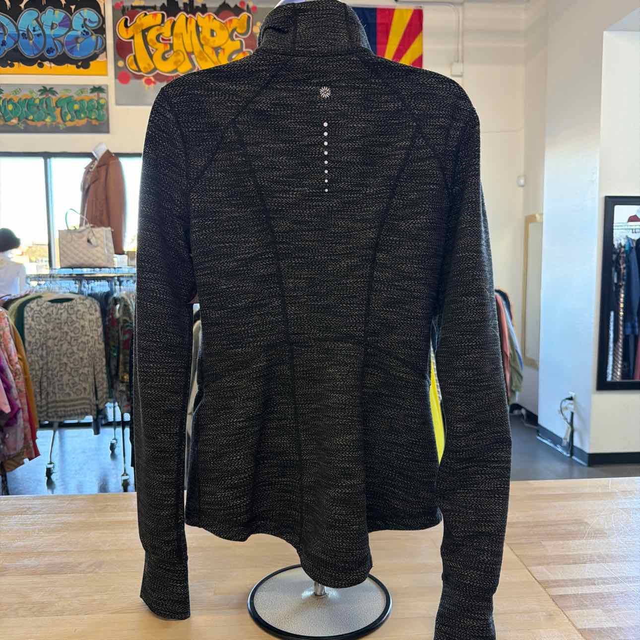 tangerine Size S Gray/Black Used Athletic Jacket