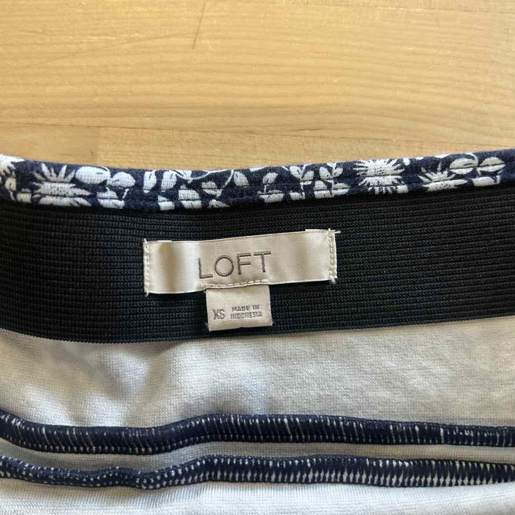 Loft Size XS Black White Preloved Skirt