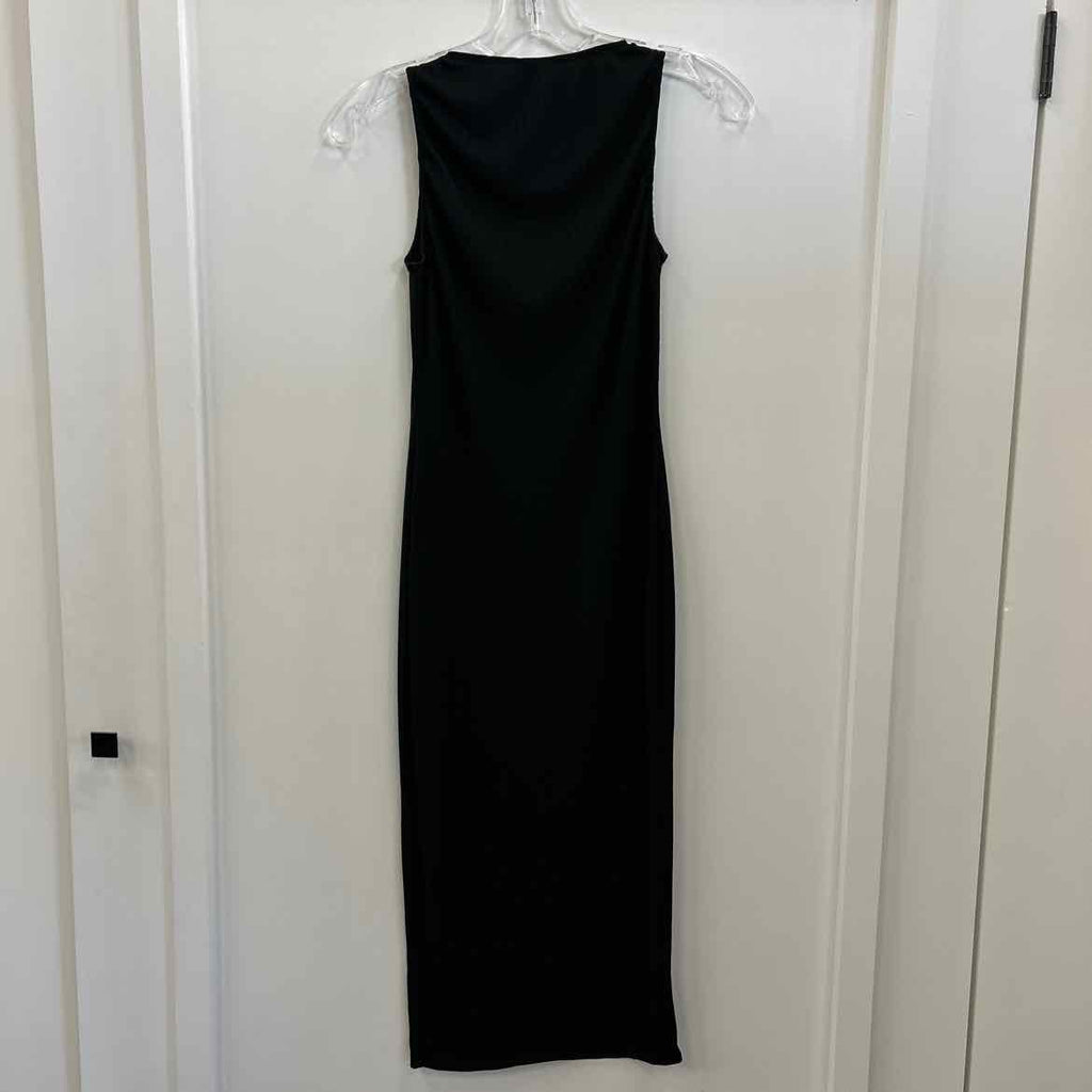Flounce Size 6 Black Dress