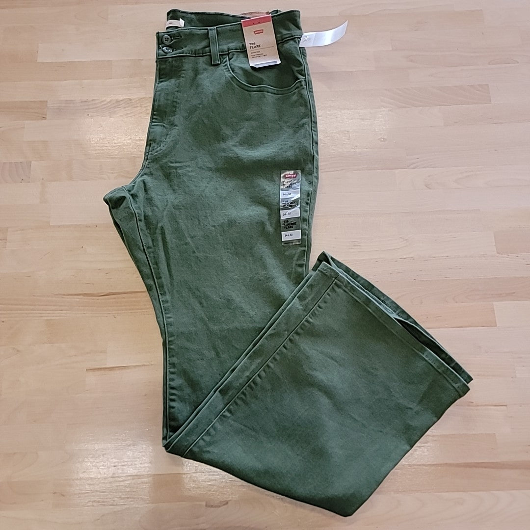 Levi's Size 34 Green New Pants