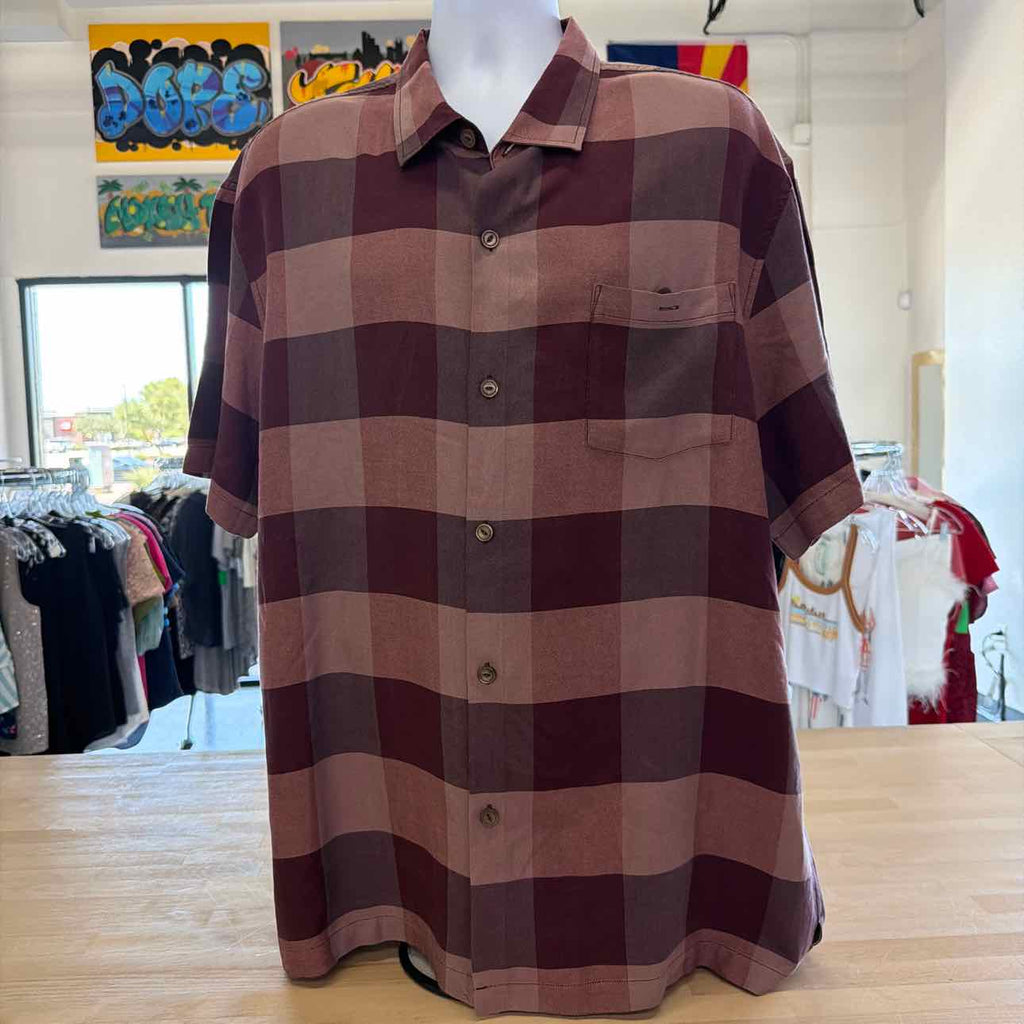 Tommy Bahama Size XXL Purple Preloved MENS Button Down Shirt