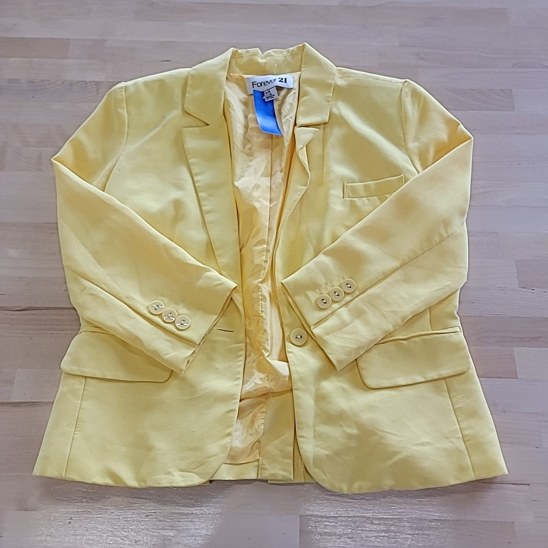 Forever 21 Size M Yellow Blazer
