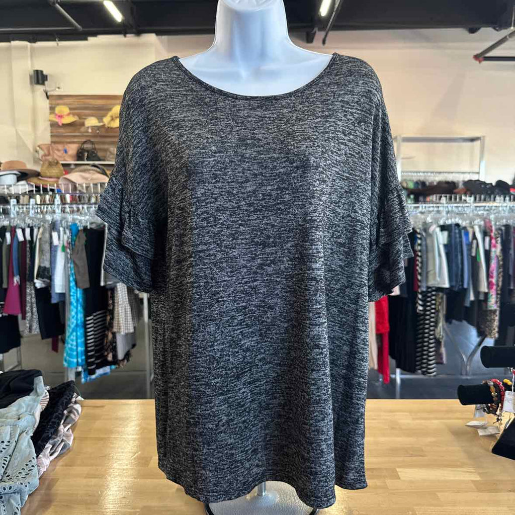 Bobbie Brooks Size M Gray Blouse