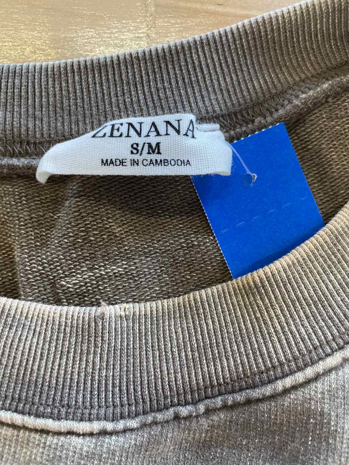 Zenana Size S/M Green Sweatshirt