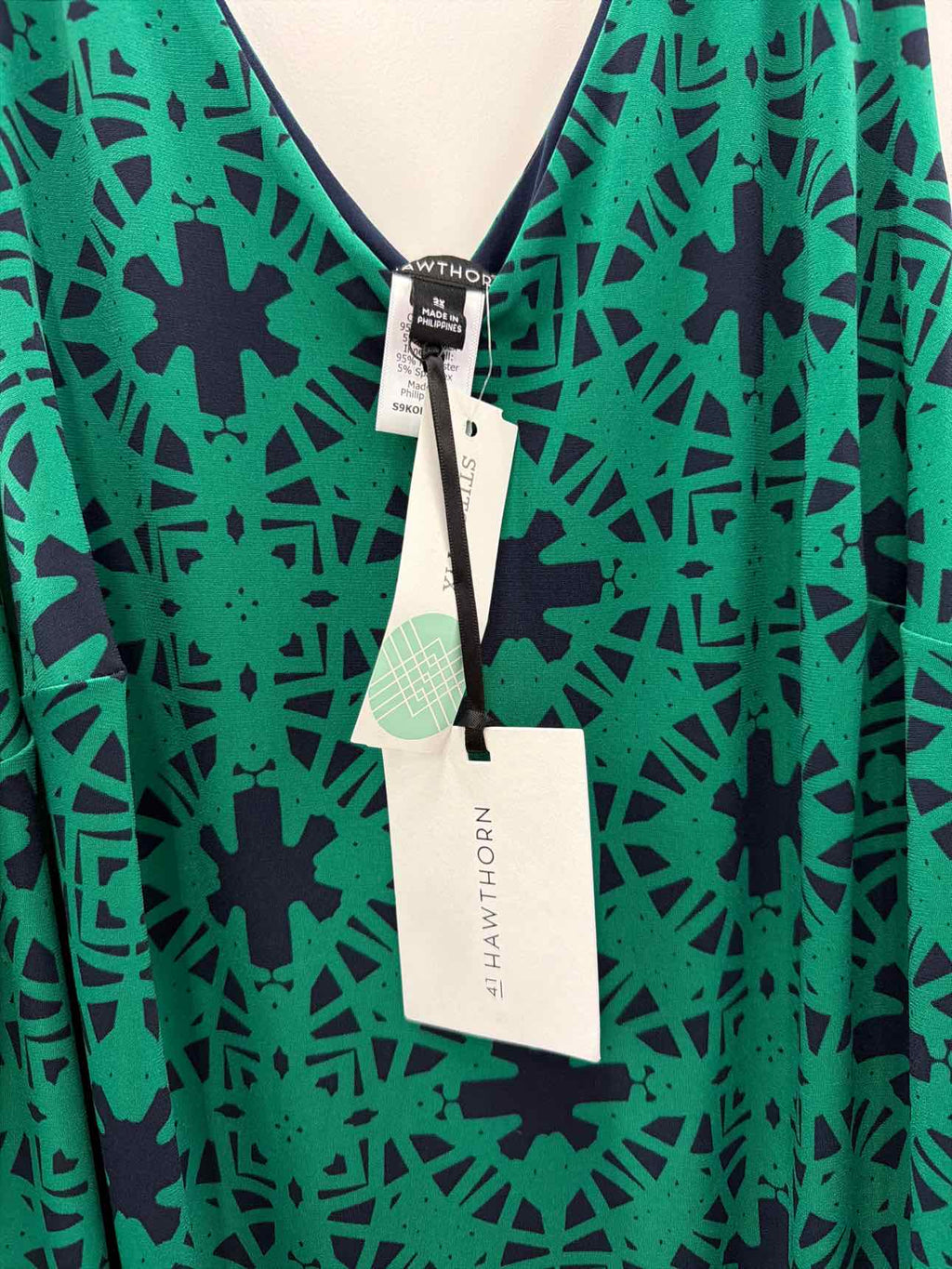 41 Hawthorn Size 2X Green/Blue Dress