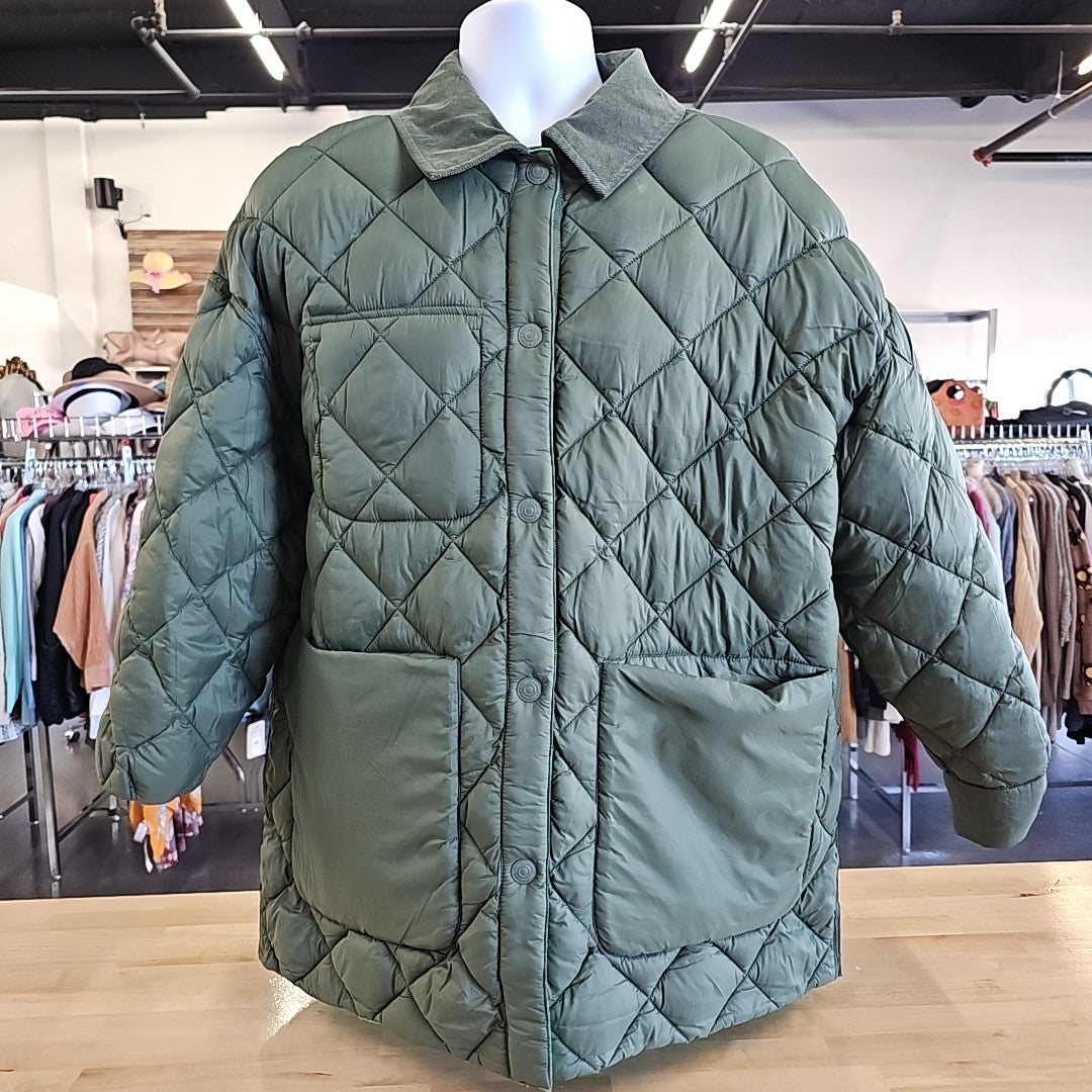 Calvin Klein Size L Green New Jacket